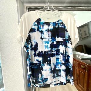 Vince Camuto Mix Media Top